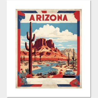 Arizona United States of America Tourism Vintage Poster Posters and Art